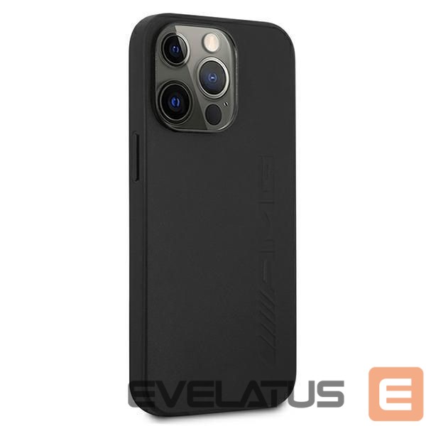 Kitos prekės Mercedes-Benz AMG Leather Hot Stamped Case for iPhone 13 Pro / 13 6.1" - Black