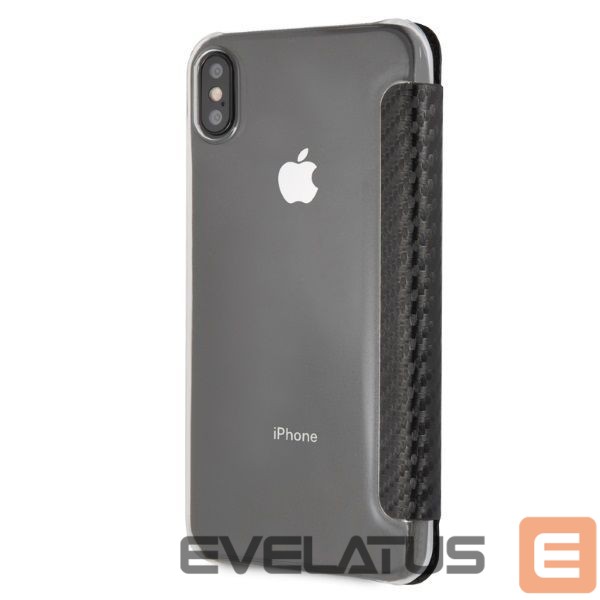 Kitos prekės BMW BMW Carbon Tricolor Stripe iPhone XS Max Case - Black