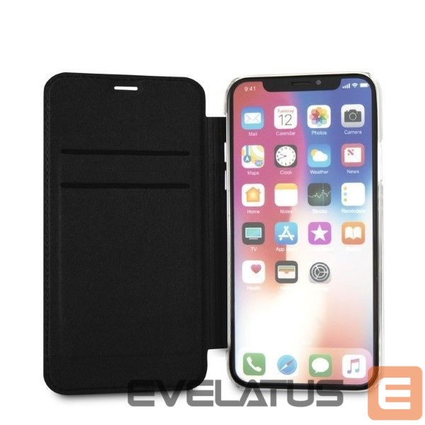 Kitos prekės Karl Lagerfeld Karl Lagerfeld Signature Glitter iPhone X/Xs Case - Black