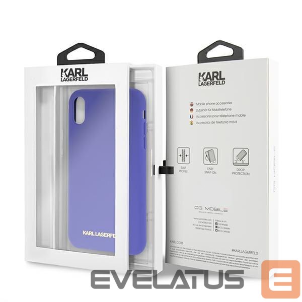 Kitos prekės Karl Lagerfeld Karl Lagerfeld Silicone iPhone Xr Case - Purple