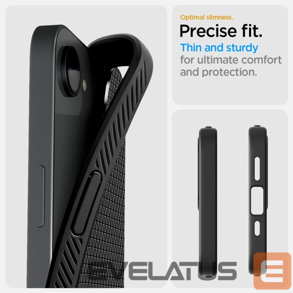 Kitos prekės Spigen Spigen Liquid Air Case for iPhone 16e / 17e - Matte Black