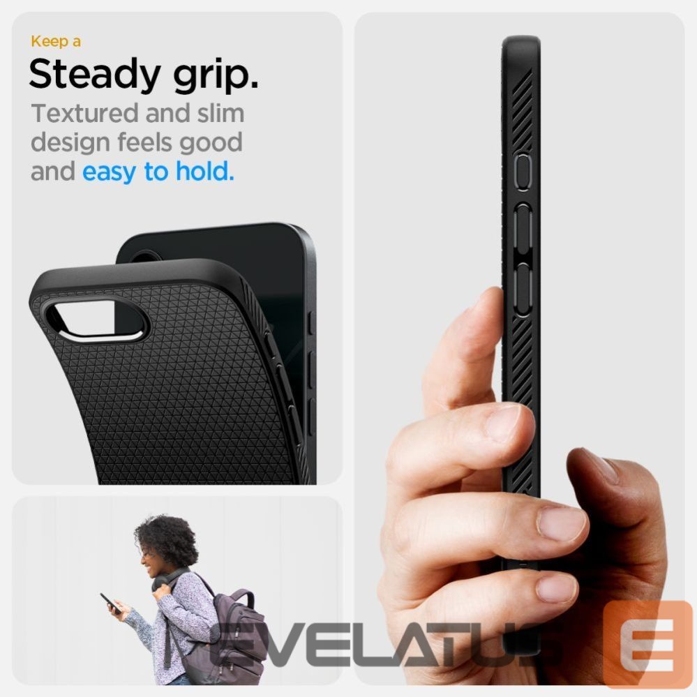 Kitos prekės Spigen Spigen Liquid Air Case for iPhone 16e / 17e - Matte Black
