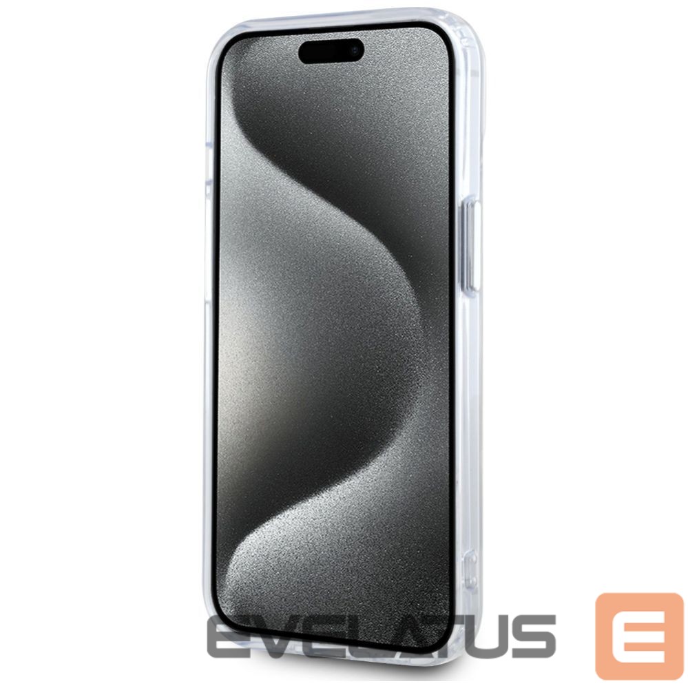 Kitos prekės Karl Lagerfeld Karl Lagerfeld IML Metal Karl Head MagSafe Case for iPhone 15 Plus White