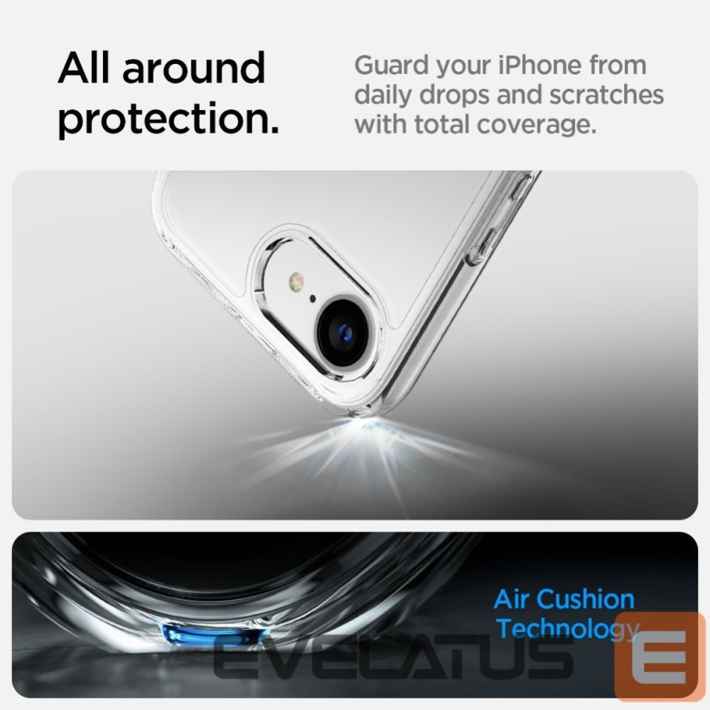 Kitos prekės Spigen Spigen Ultra Hybrid Case for iPhone 16e / 17e - Transparent