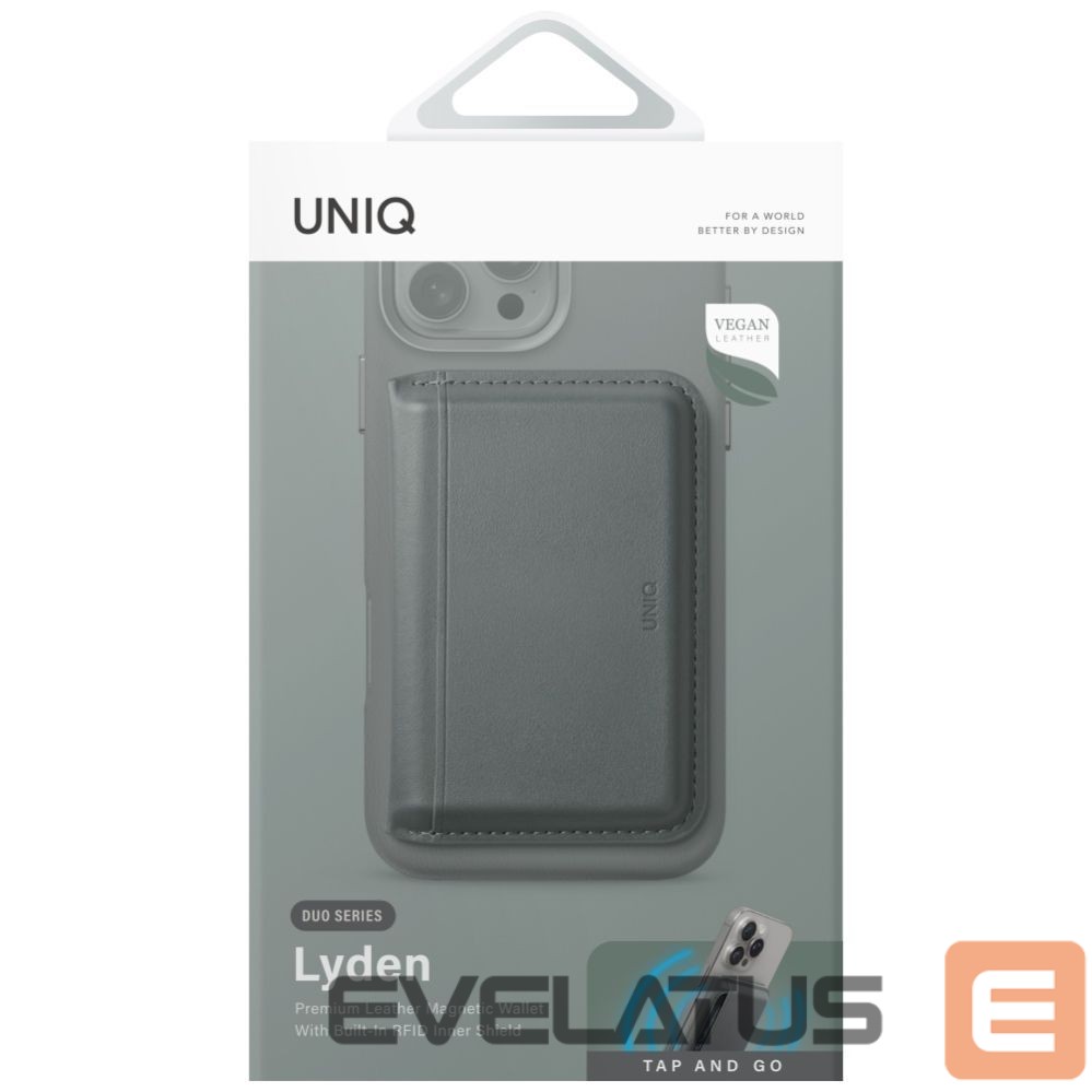 Kitos prekės UNIQ Uniq Lyden DS RFID Magnetic Wallet with Phone Stand - Green