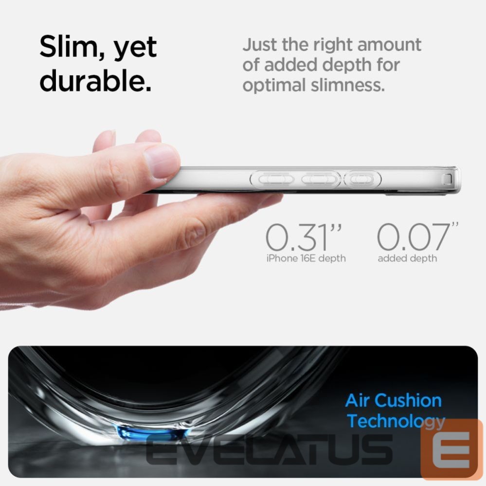 Kitos prekės Spigen Spigen Liquid Crystal Mag MagSafe Case for iPhone 16e / 17e - Transparent
