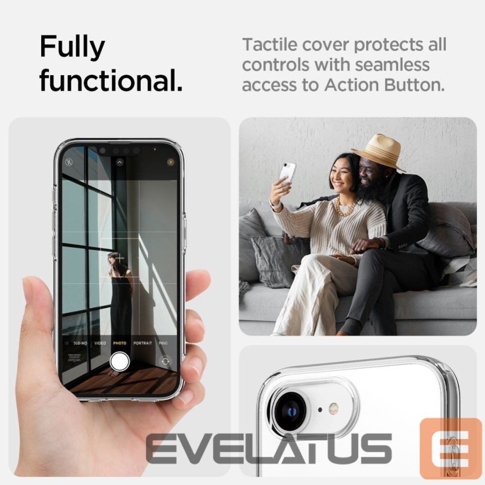 Kitos prekės Spigen Spigen Liquid Crystal Mag MagSafe Case for iPhone 16e / 17e - Transparent