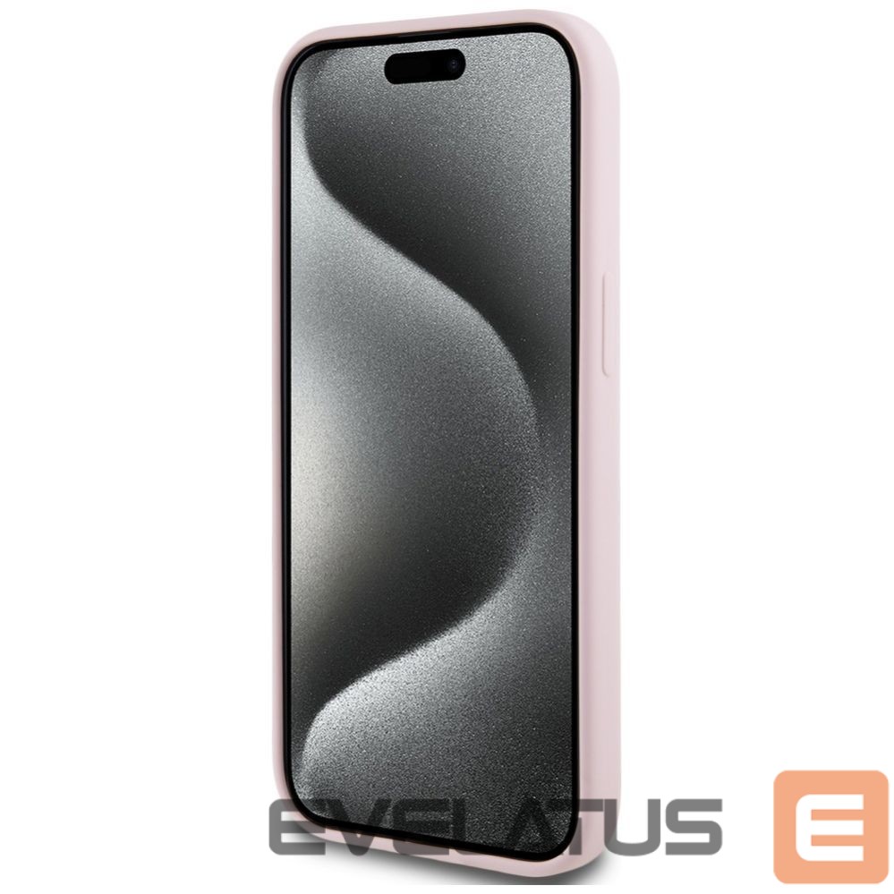 Kitos prekės Karl Lagerfeld Karl Lagerfeld Silicone Karl&Choupette MagSafe iPhone 15 Case - Pink