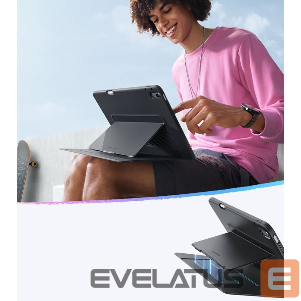 Kitos prekės ESR ESR Flip Hybrid Case for iPad Air 13" (2024/2025/2026) - Black