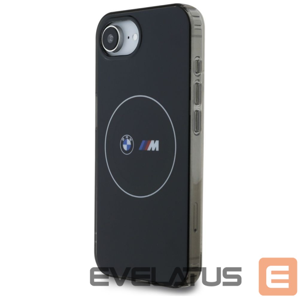 Kitos prekės BMW BMW IML Metal White Circle MagSafe iPhone 16e Case - Black