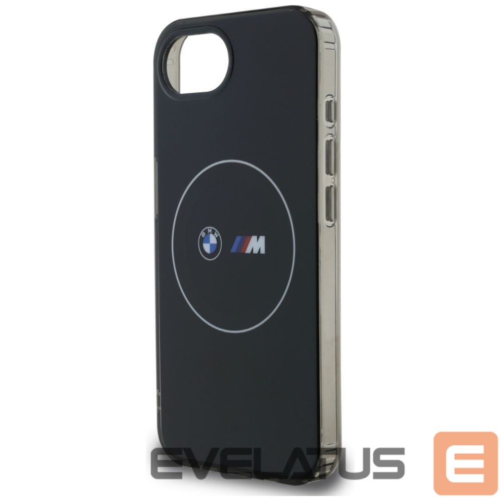 Kitos prekės BMW BMW IML Metal White Circle MagSafe iPhone 16e Case - Black