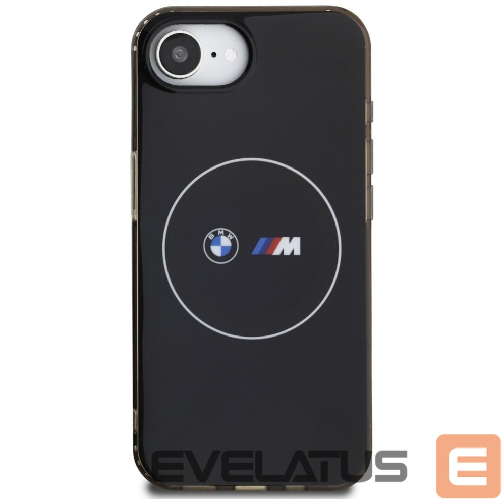 Kitos prekės BMW BMW IML Metal White Circle MagSafe iPhone 16e Case - Black