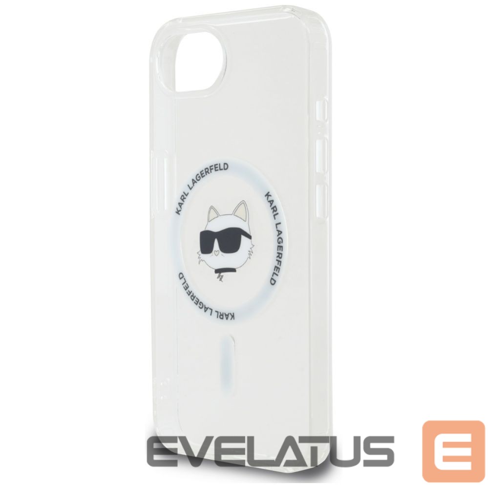 Kitos prekės Karl Lagerfeld Karl Lagerfeld IML Metal Choupette Head MagSafe iPhone 16e Case - White