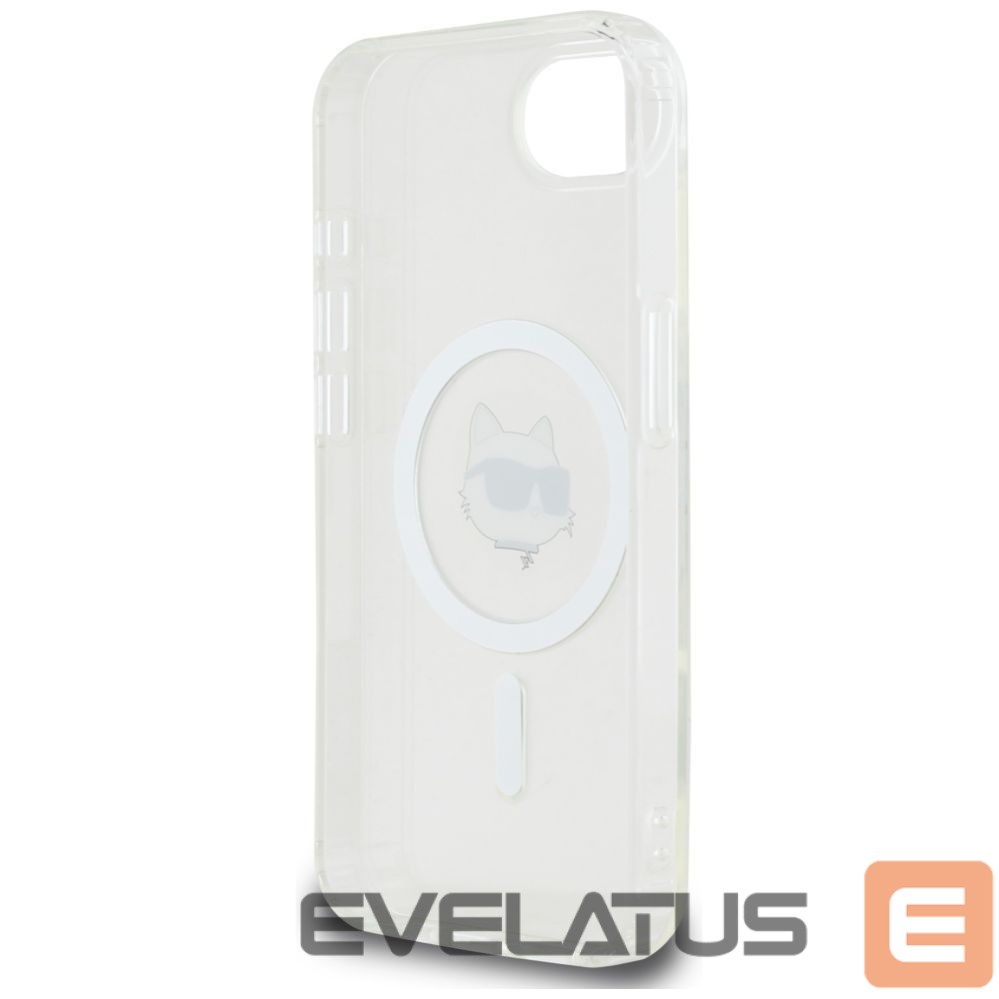 Kitos prekės Karl Lagerfeld Karl Lagerfeld IML Metal Choupette Head MagSafe iPhone 16e Case - White
