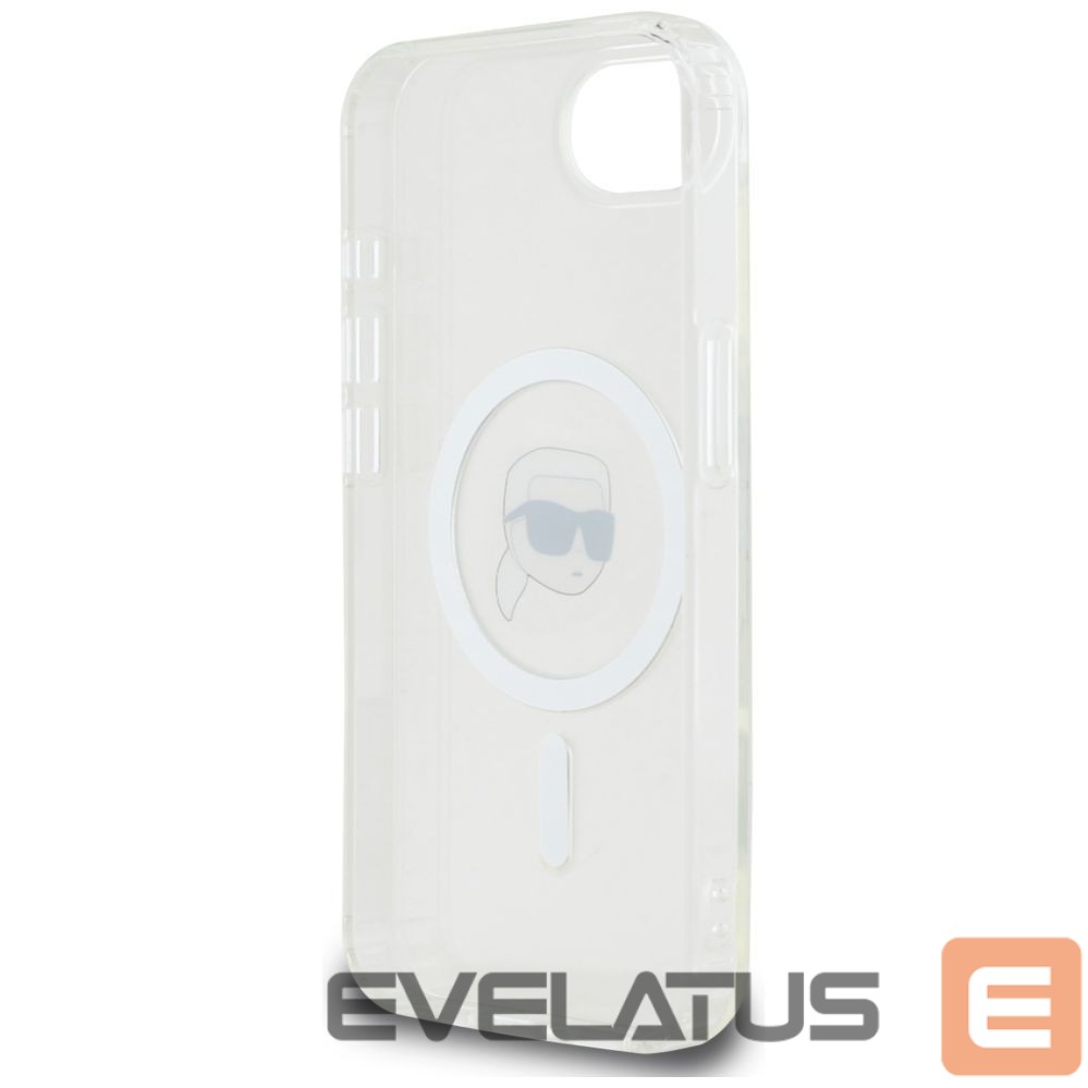 Kitos prekės Karl Lagerfeld Karl Lagerfeld IML Metal Karl Head MagSafe Case for iPhone 16e White
