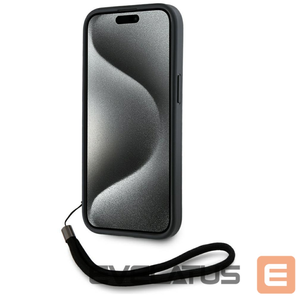 Kitos prekės Karl Lagerfeld Karl Lagerfeld Saffiano Athleisure Stripes Cord iPhone 15 Pro Case - Red