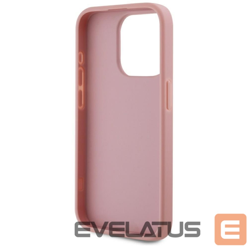 Kitos prekės Karl Lagerfeld Karl Lagerfeld Wrinkled Metal Signature iPhone 15 Pro Case - Pink