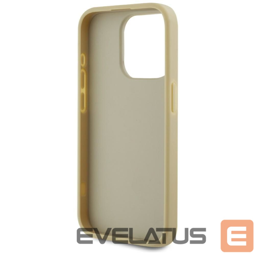 Kitos prekės Karl Lagerfeld Karl Lagerfeld Wrinkled Metal Signature iPhone 15 Pro Case - Gold