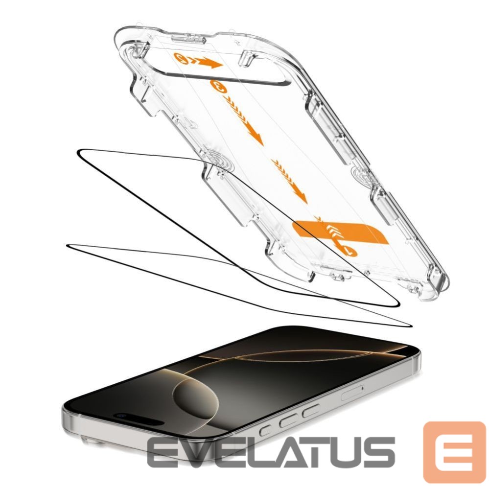Kitos prekės Tech-Protect Tech-Protect Quick Set+ 2-pack tempered glass for iPhone 16 Pro
