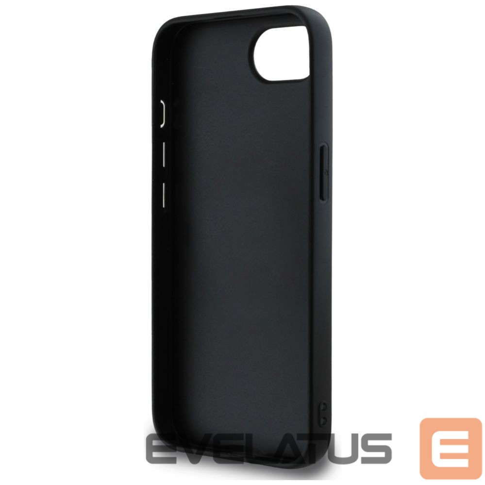 Kitos prekės DKNY DKNY Repeat Texture Pattern with Tonal Stripe case for iPhone 16e - black