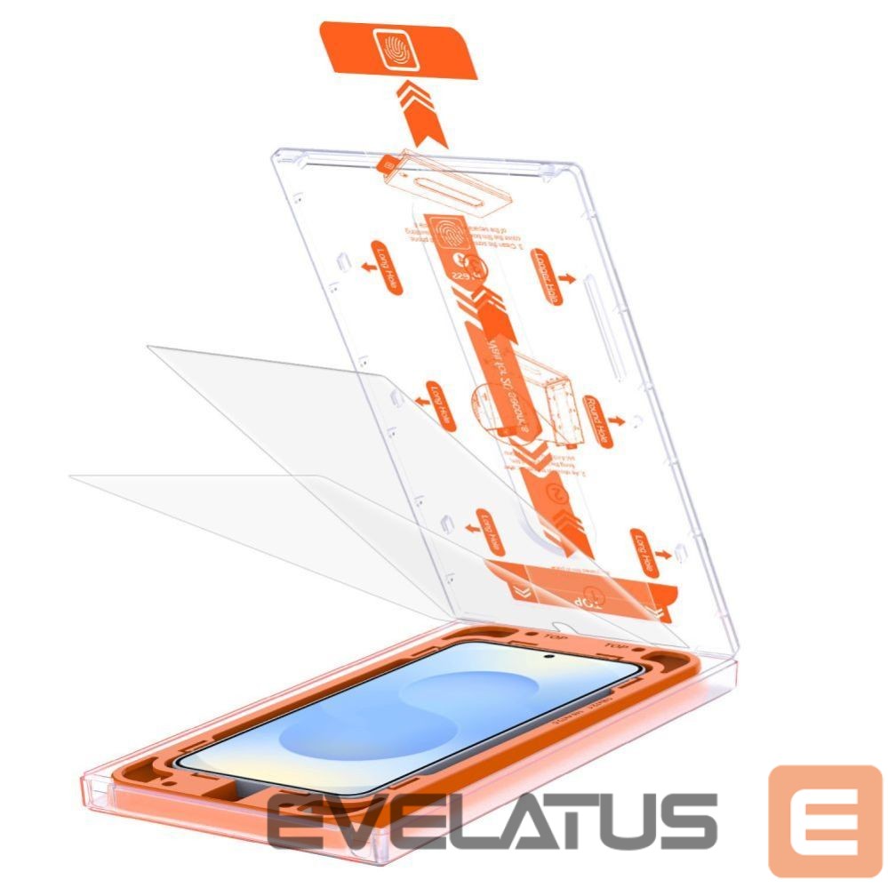 Kitos prekės Tech-Protect Tech-Protect Quick Set+ Tempered Glass for Samsung Galaxy S25+ - Transparent