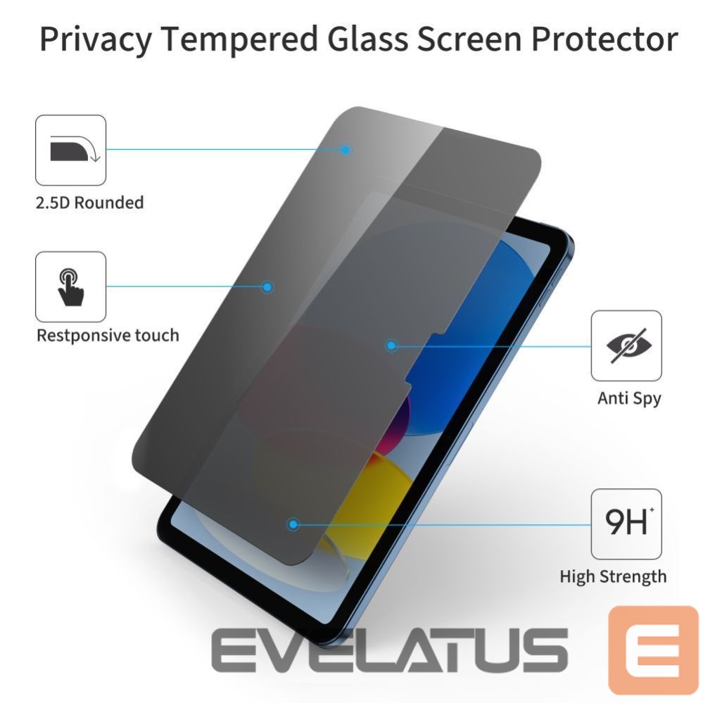 Kitos prekės Tech-Protect Tech-Protect Glass Spy+ Privacy Glass for iPad 10.9” 2022 / iPad 11” 2025