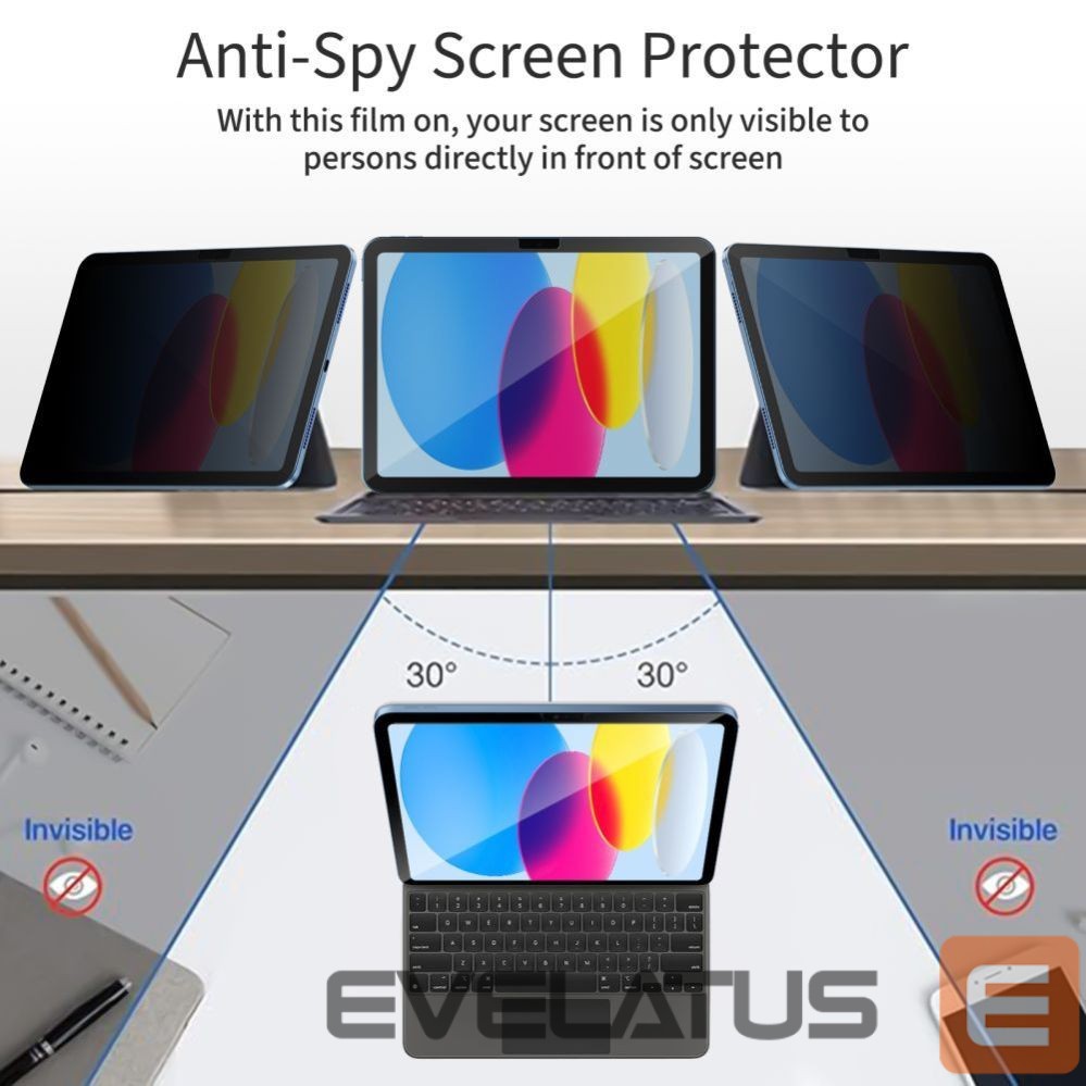 Kitos prekės Tech-Protect Tech-Protect Glass Spy+ Privacy Glass for iPad 10.9” 2022 / iPad 11” 2025
