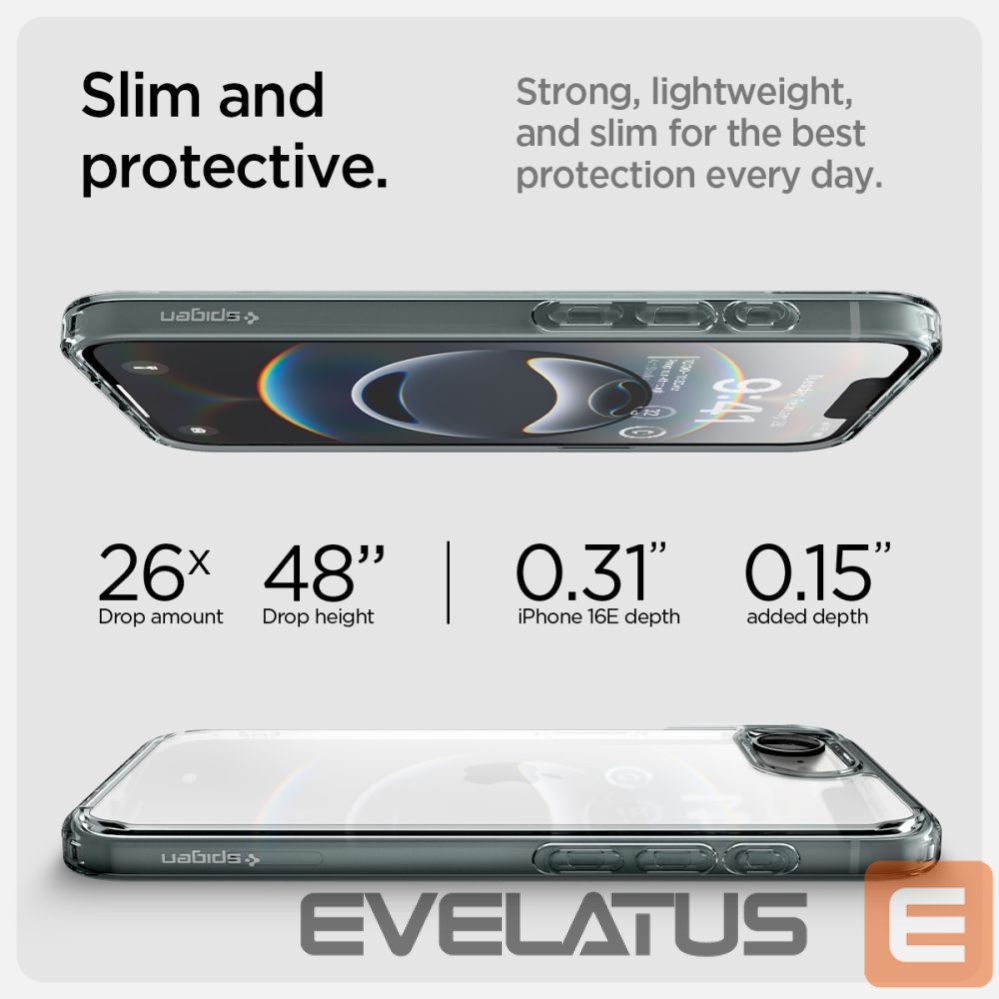 Kitos prekės Spigen Spigen Ultra Hybrid Case for iPhone 16e / 17e - Gray