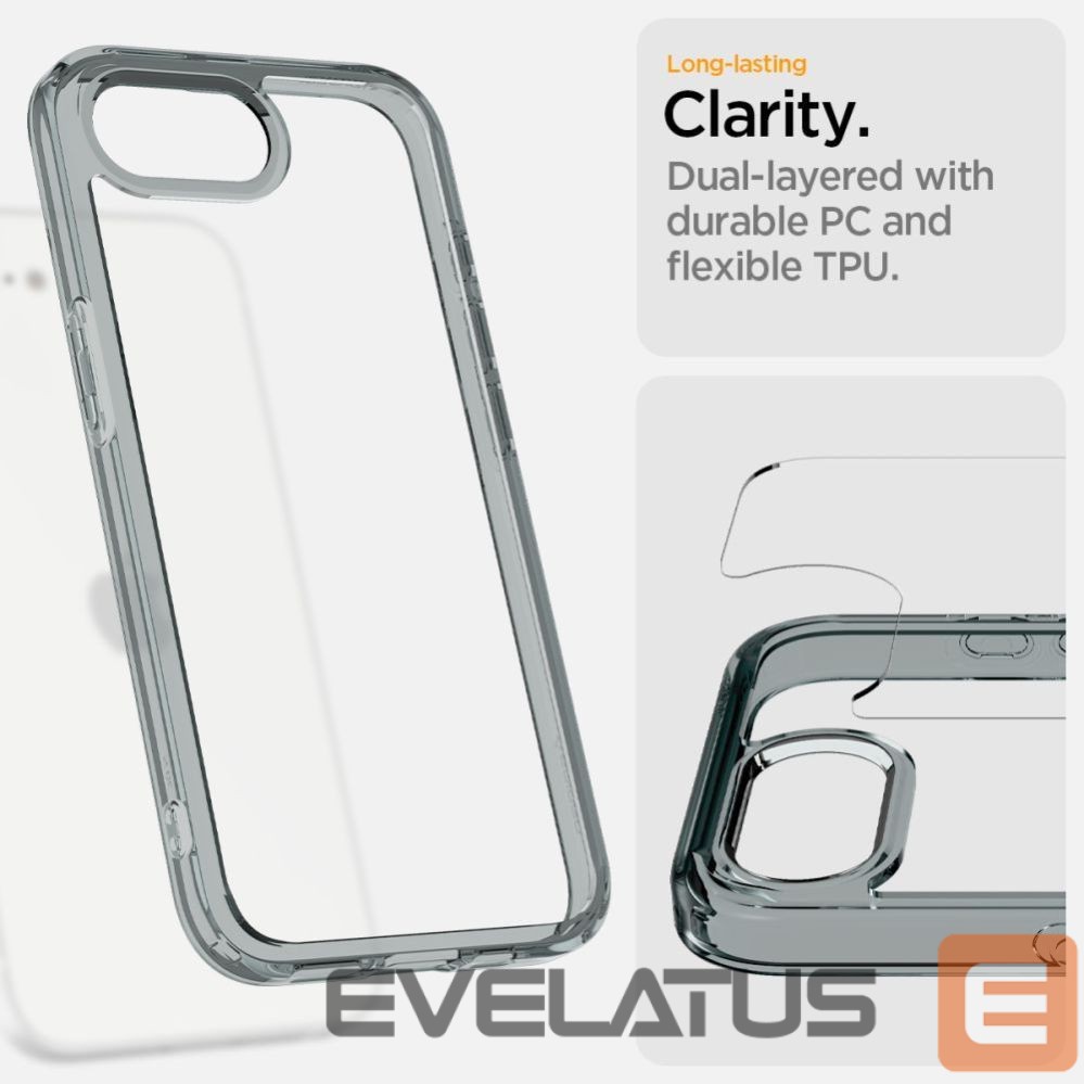 Kitos prekės Spigen Spigen Ultra Hybrid Case for iPhone 16e / 17e - Gray