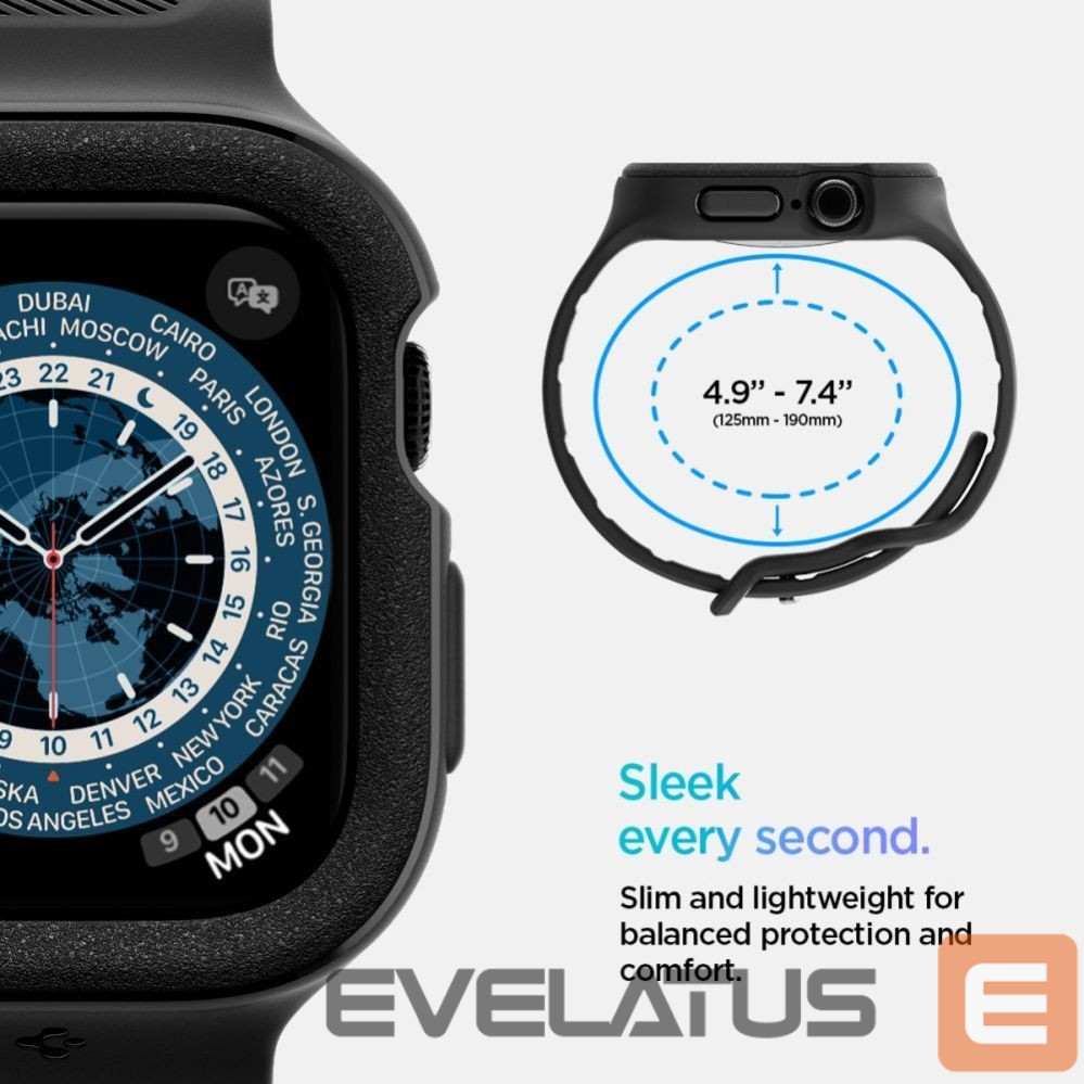 Kitos prekės Spigen Spigen Vault Pro Strap for Apple Watch 42mm - Matte Black