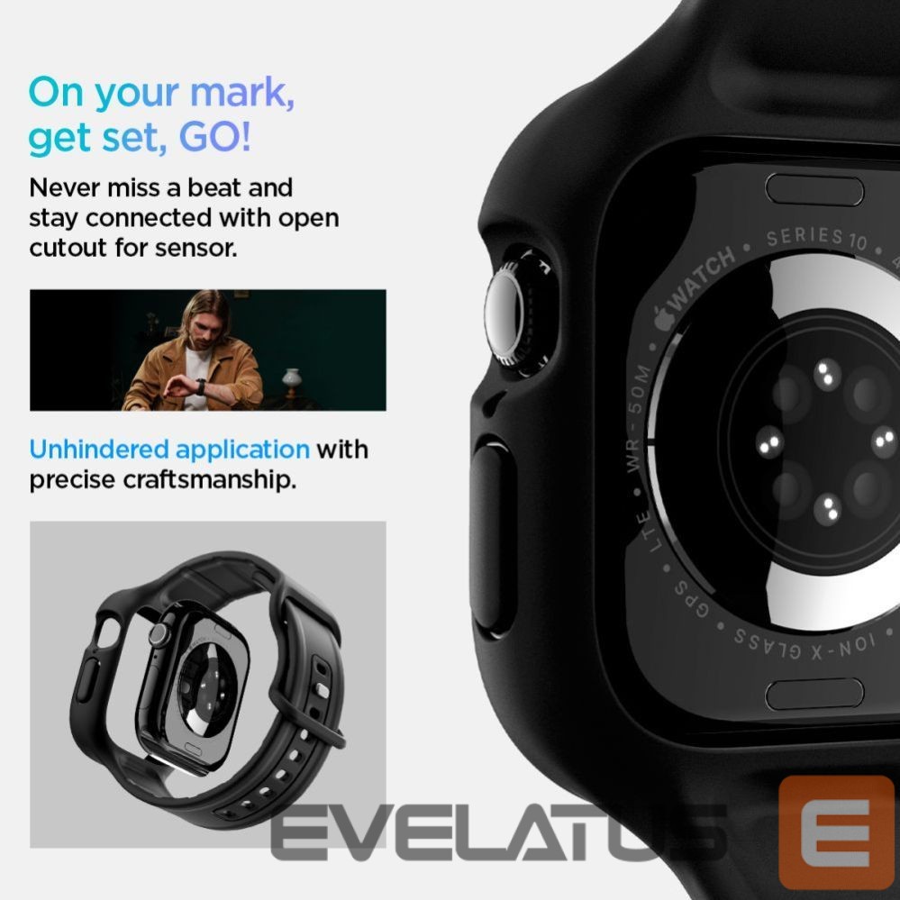 Kitos prekės Spigen Spigen Vault Pro Strap for Apple Watch 42mm - Matte Black