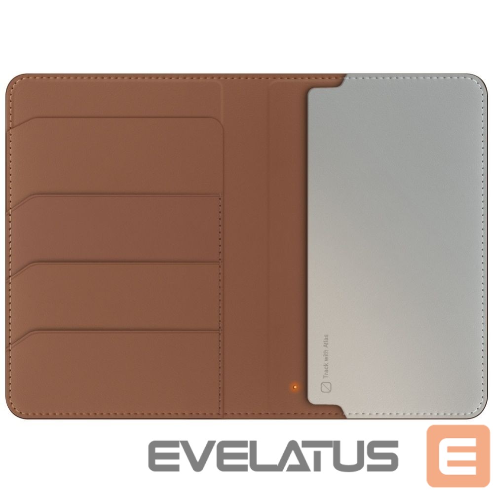 Kitos prekės UNIQ Uniq Belmont Passport Case with Apple Find My RFID Blocking Caramel Beige