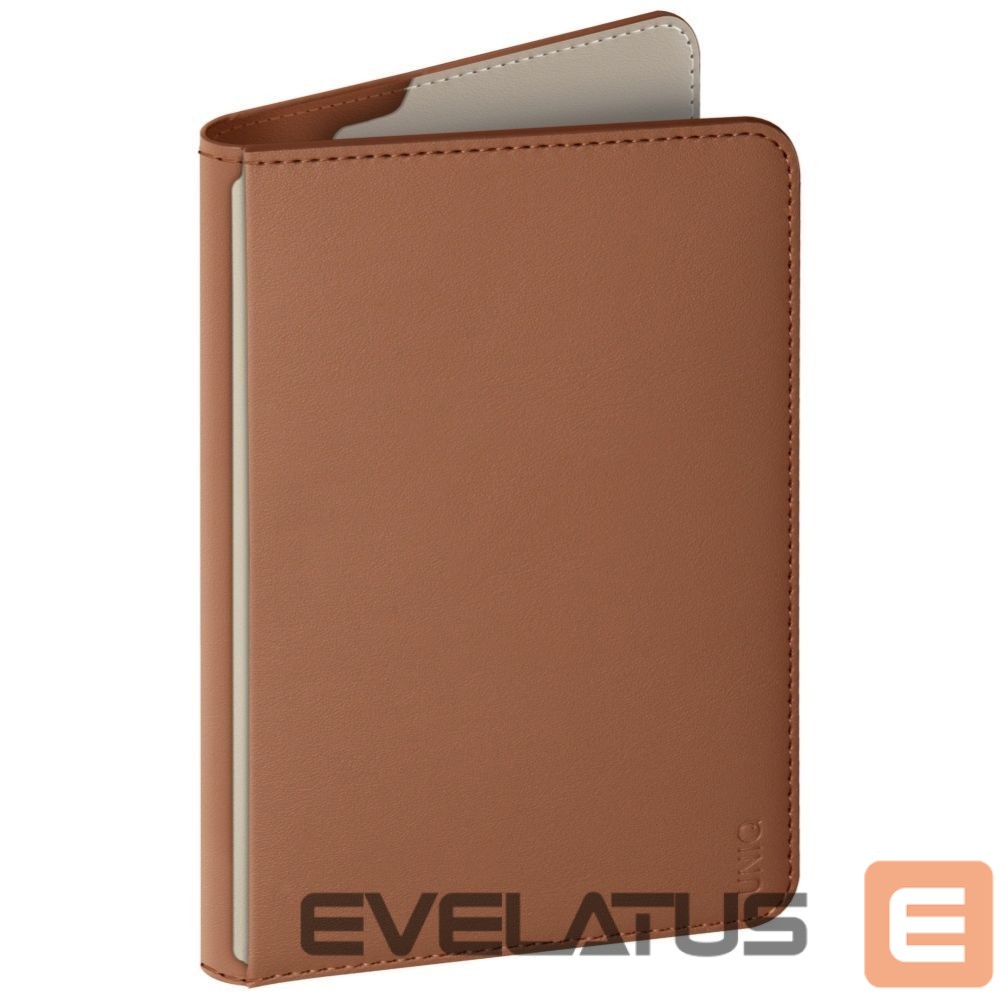 Kitos prekės UNIQ Uniq Belmont Passport Case with Apple Find My RFID Blocking Caramel Beige