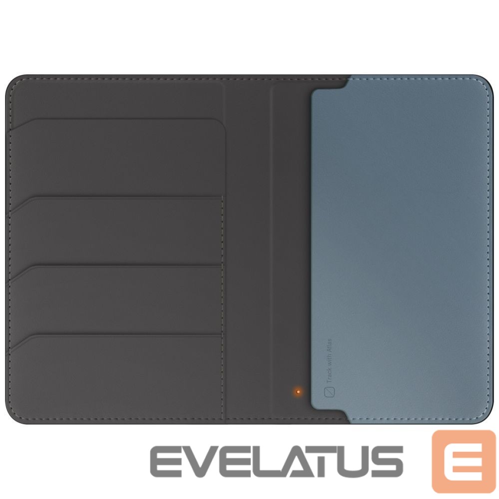 Kitos prekės UNIQ Uniq Belmont Passport Case with Apple Find My RFID Blocking Gray Blue