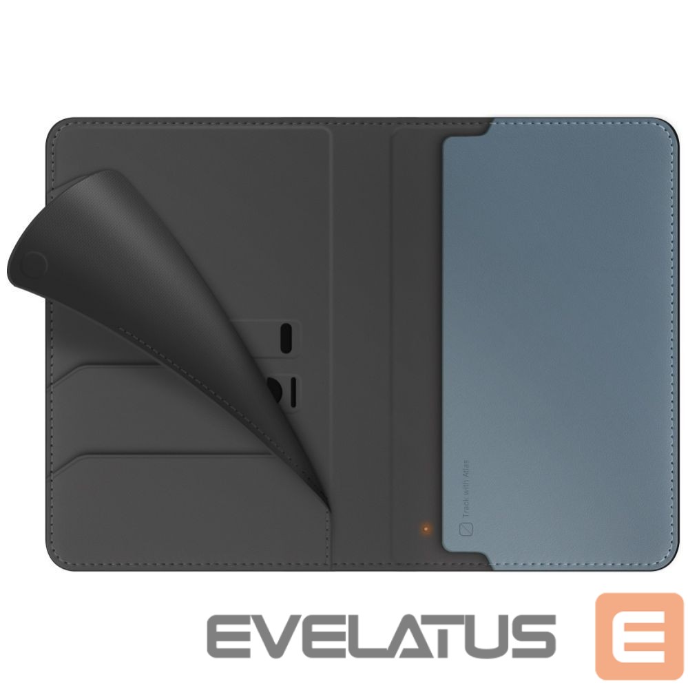 Kitos prekės UNIQ Uniq Belmont Passport Case with Apple Find My RFID Blocking Gray Blue