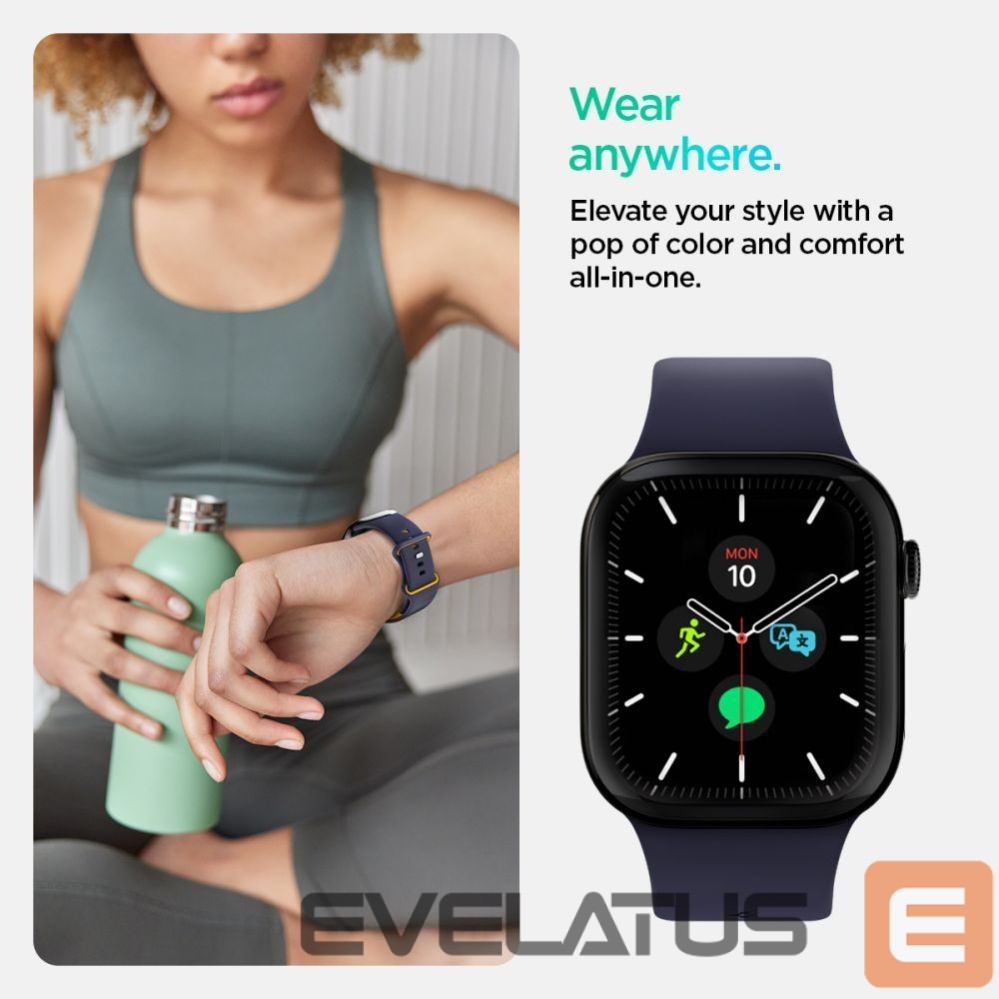 Kitos prekės Spigen Spigen Nano Pop Strap for Apple Watch 40/41/42 mm - Navy Blue/Orange