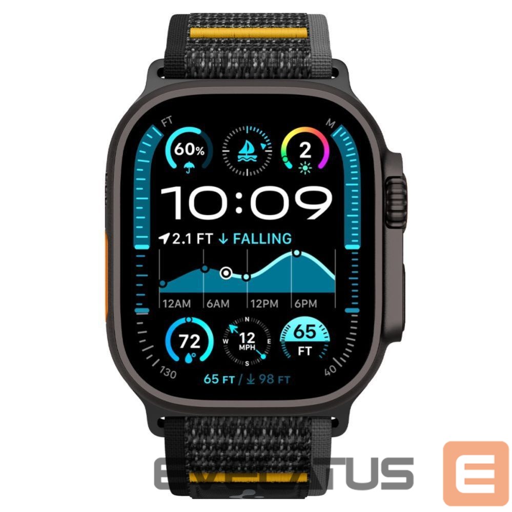 Kitos prekės Spigen Spigen Athlex Air Strap for Apple Watch 44 / 45 / 46 / 49 mm - Black