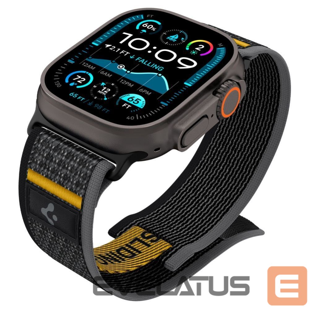 Kitos prekės Spigen Spigen Athlex Air Strap for Apple Watch 44 / 45 / 46 / 49 mm - Black