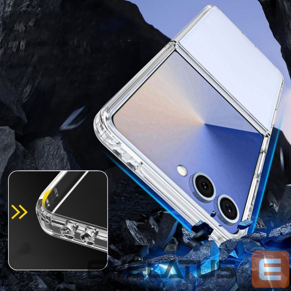 Kitos prekės Tech-Protect Tech-Protect FlexAir Hybrid Case for Samsung Galaxy Z Flip 7 - Transparent