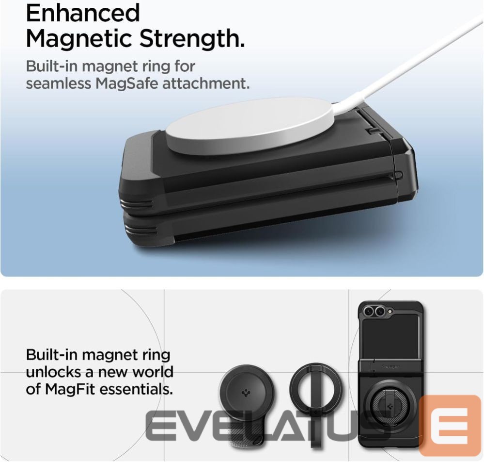 Kitos prekės Spigen Spigen Tough Armor Pro Mag MagSafe Case for Samsung Galaxy Z Flip 6 / 7 FE - Black
