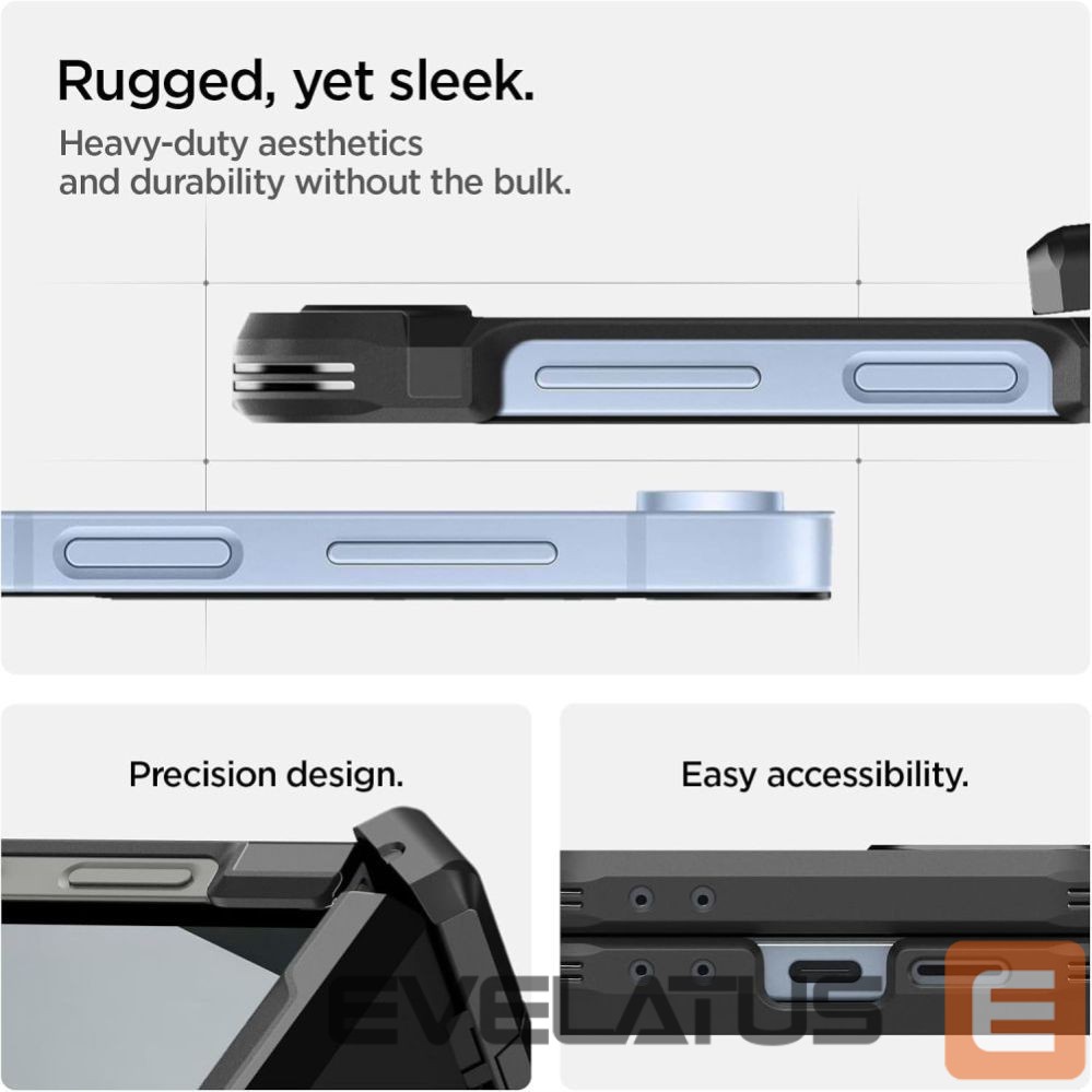 Kitos prekės Spigen Spigen Tough Armor Pro Mag MagSafe Case for Samsung Galaxy Z Flip 6 / 7 FE - Black