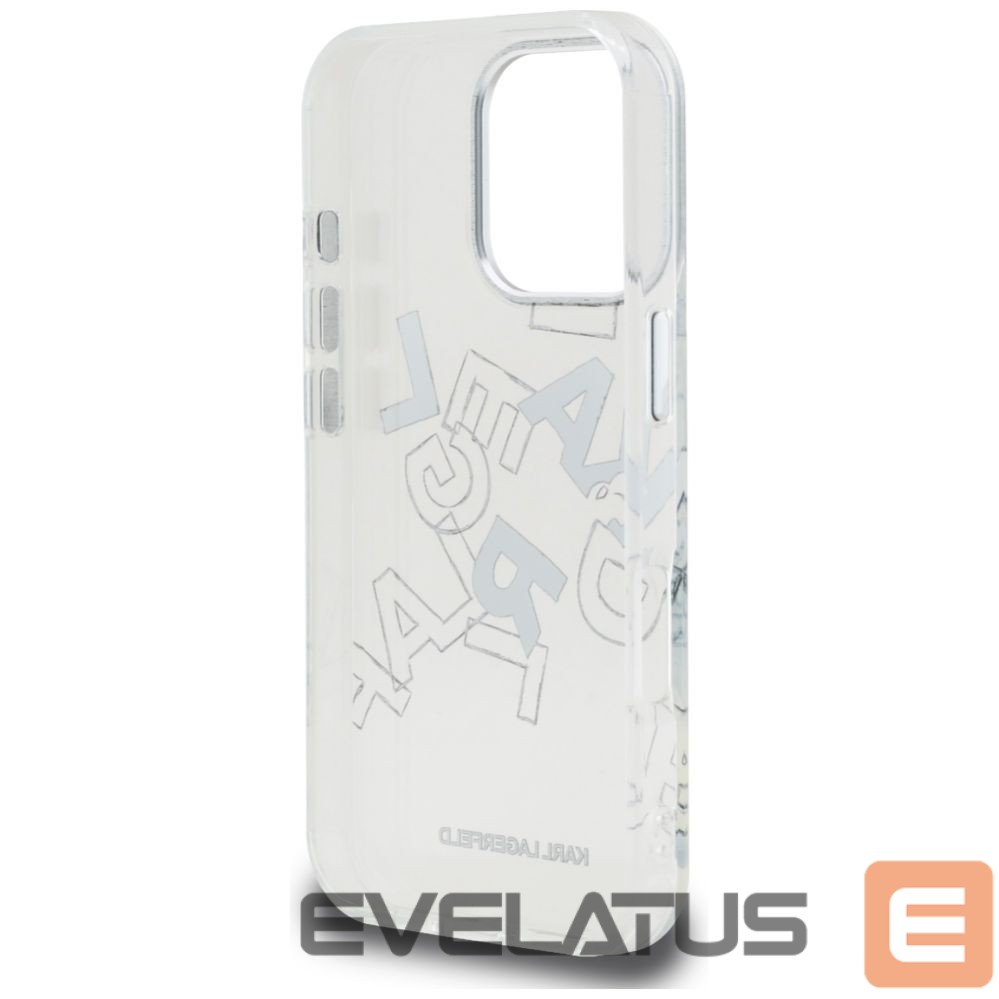 Kitos prekės Karl Lagerfeld Karl Lagerfeld IML Sketched Graphic Case for iPhone 16 Pro - Clear