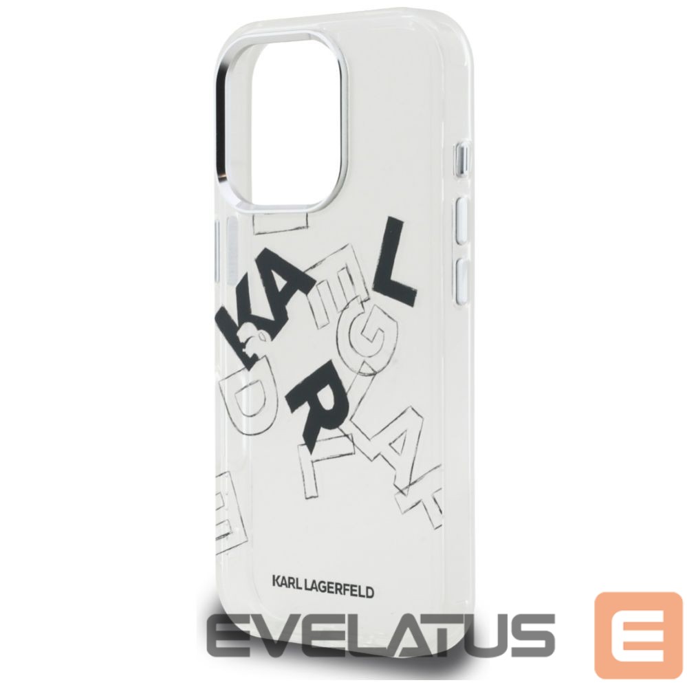 Kitos prekės Karl Lagerfeld Karl Lagerfeld IML Sketched Graphic Case for iPhone 16 Pro - Clear
