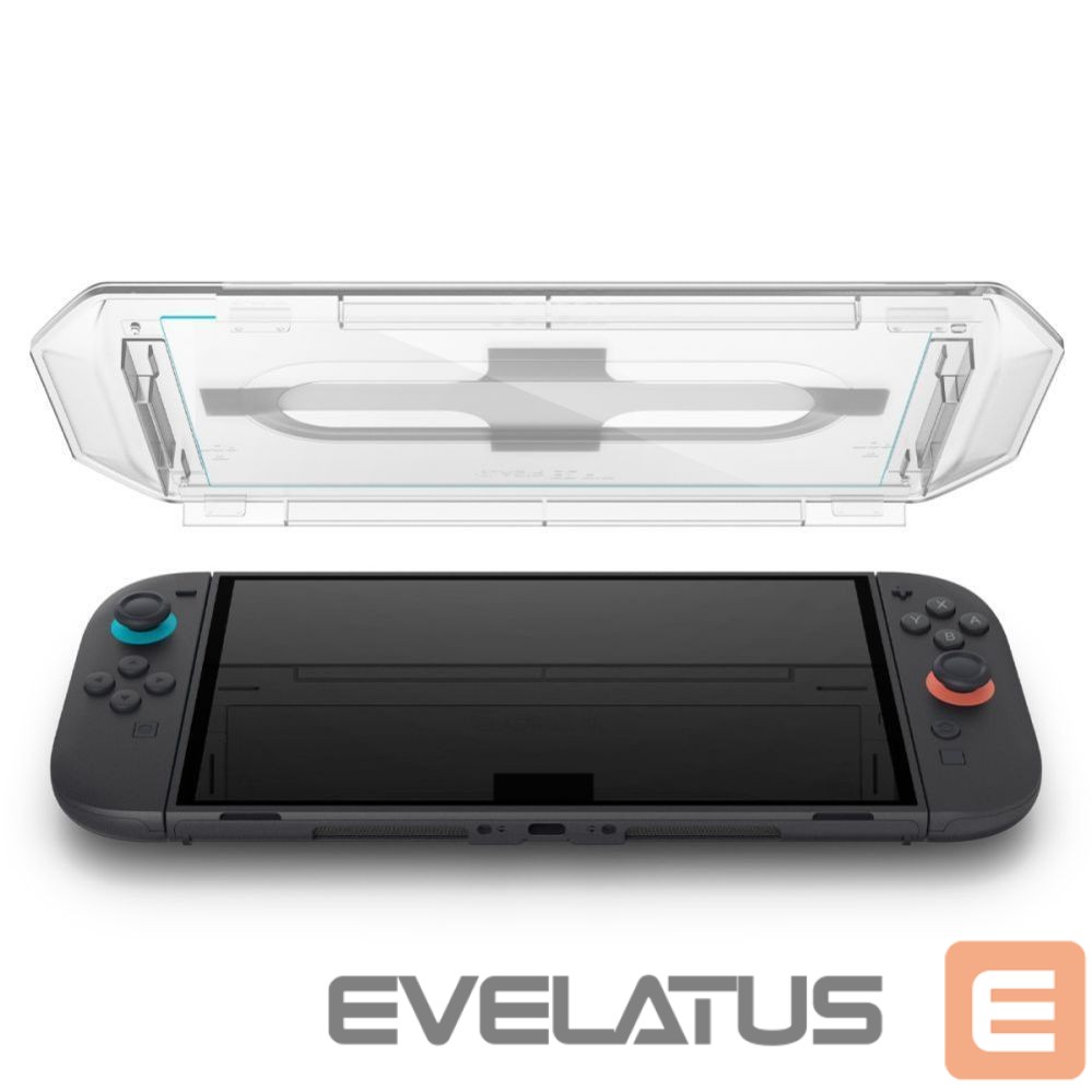 Kitos prekės Spigen Spigen Glas.Tr ”EZ FIT” Tempered Glass 2-pack for Nintendo Switch 2 - Transparent