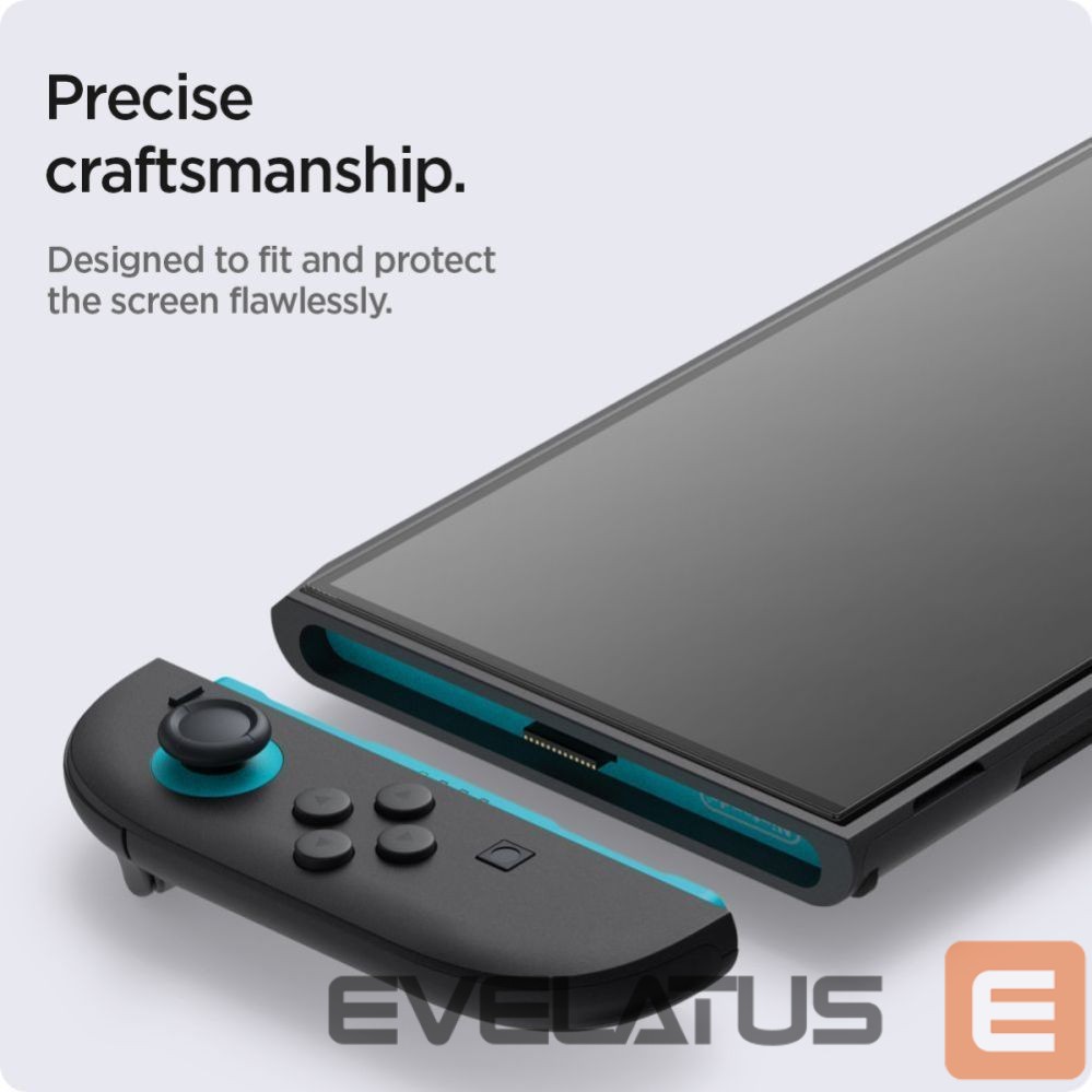 Kitos prekės Spigen Spigen Glas.Tr ”EZ FIT” Tempered Glass 2-pack for Nintendo Switch 2 - Transparent