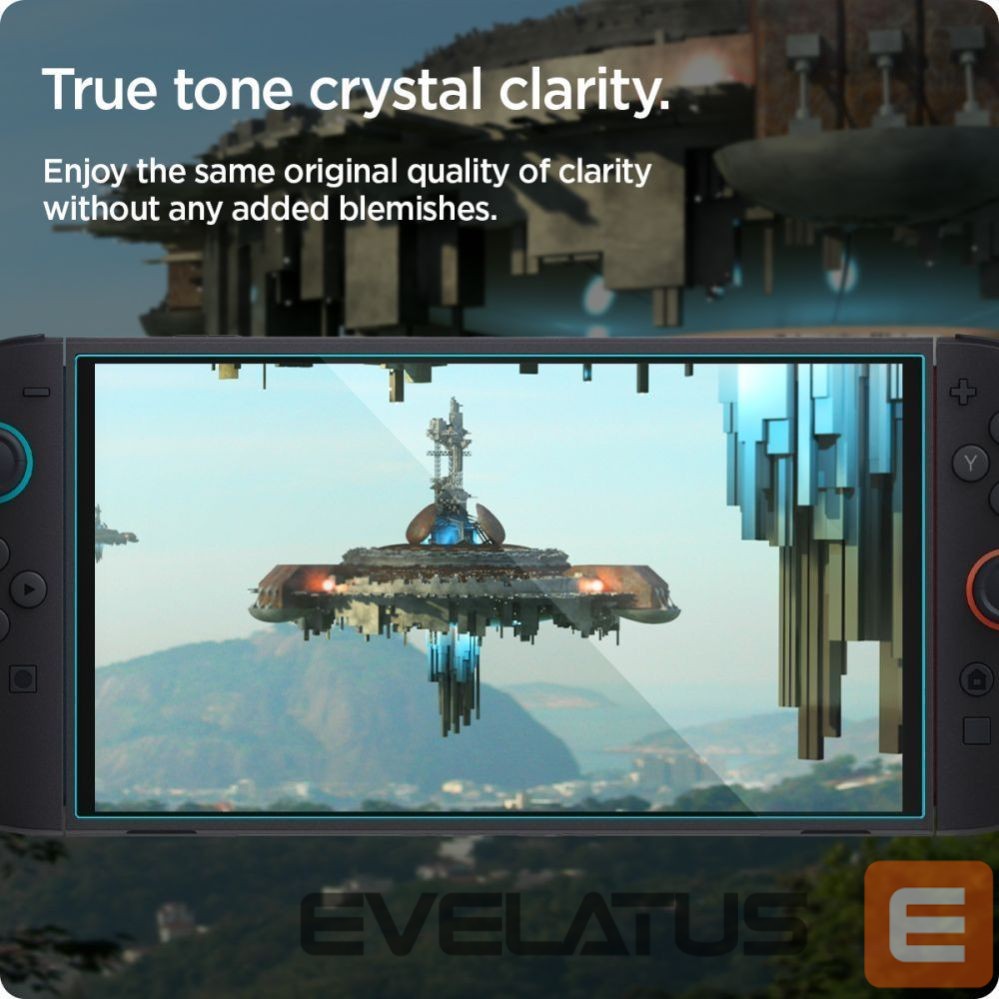 Kitos prekės Spigen Spigen Glas.Tr ”EZ FIT” Tempered Glass 2-pack for Nintendo Switch 2 - Transparent