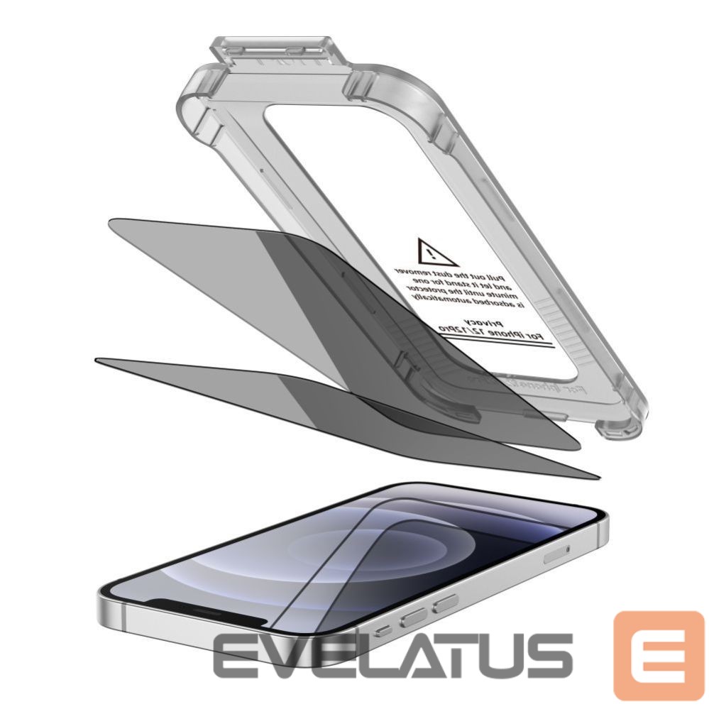 Kitos prekės Tech-Protect Tech-Protect Quick Set Spy+ Privacy Glass 2-pack for iPhone 12 / 12 Pro