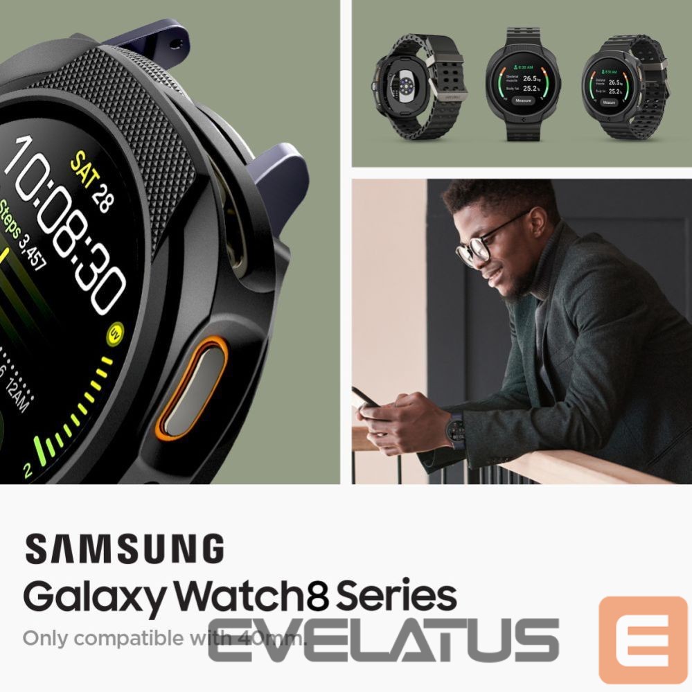 Kitos prekės Spigen Spigen Liquid Air Case for Samsung Galaxy Watch 8 40mm - Matte Black