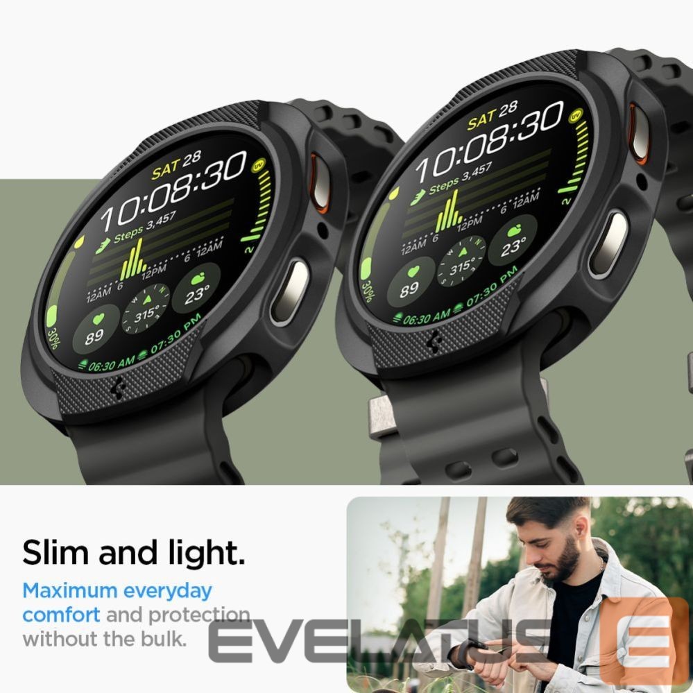 Kitos prekės Spigen Spigen Liquid Air Case for Samsung Galaxy Watch 8 40mm - Matte Black