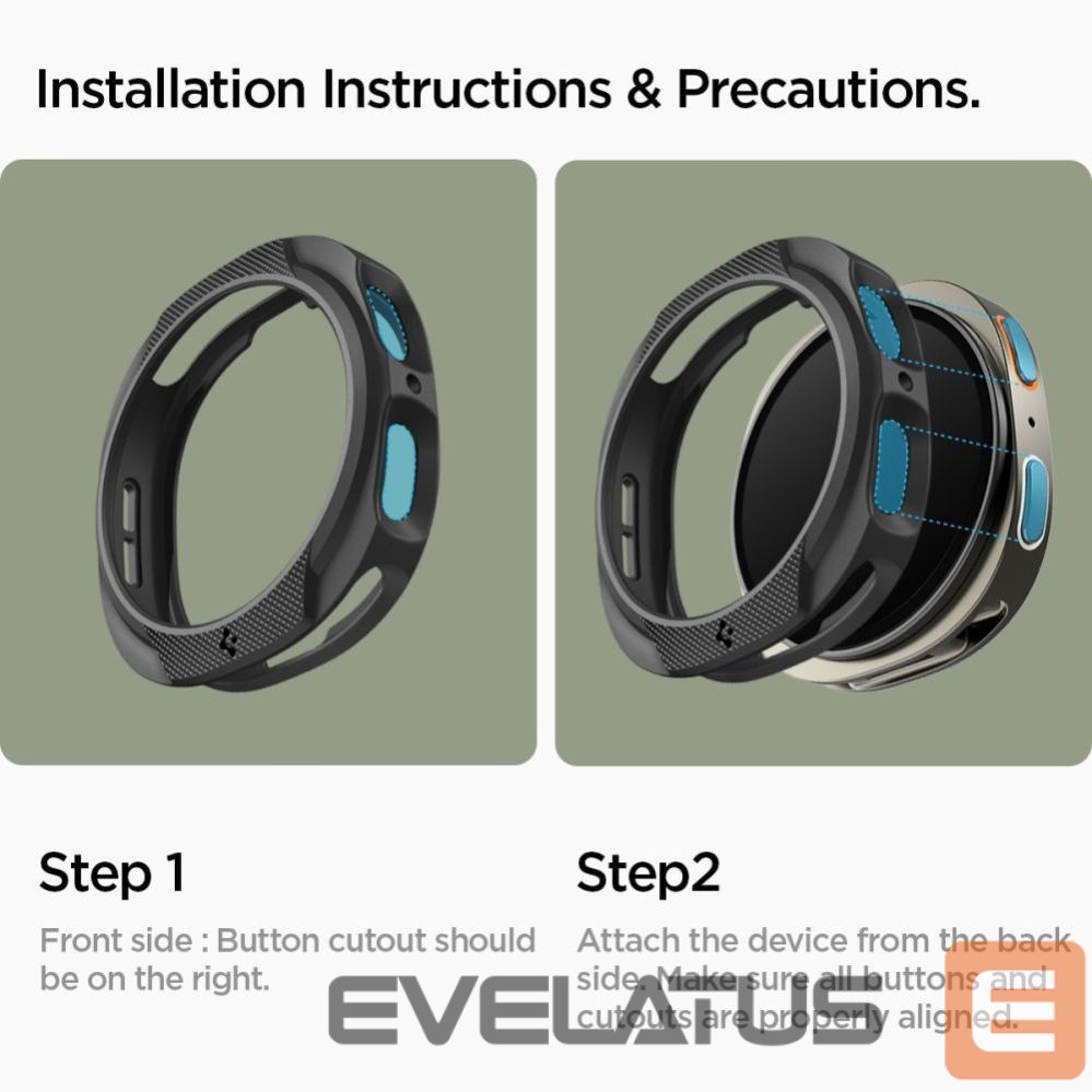 Kitos prekės Spigen Spigen Liquid Air Case for Samsung Galaxy Watch 8 40mm - Matte Black